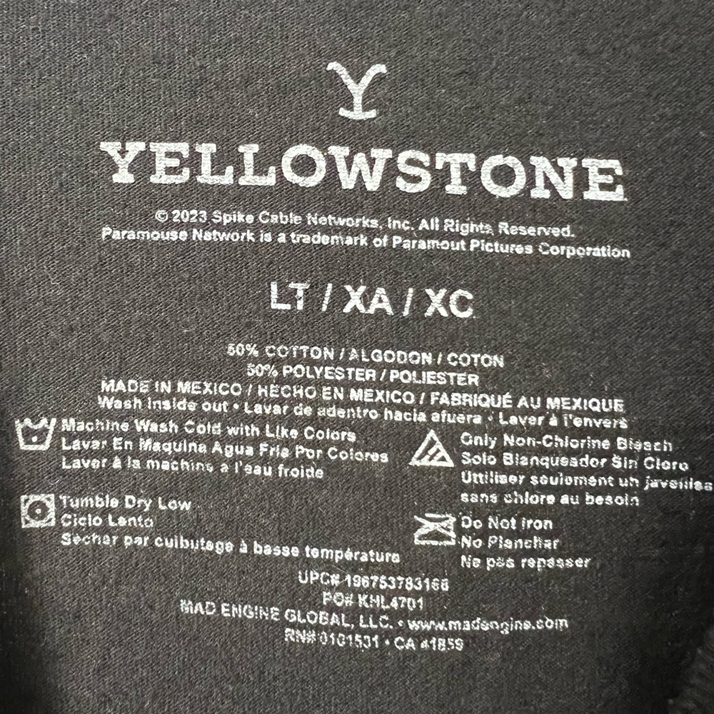 Yellowstone Montana Dutton Ranch Graphic Tee Big and Tall - Picture 4 of 4